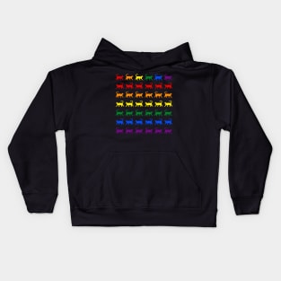 Cat LGBT Gay Rainbow Pride Flag - Gay Pride Cats LGBT Kids Hoodie